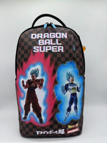 Sprayground Z Goku & Vegeta Backpack, OS, Purple/Black, Unisex, PVC Material, Multiple Compartments, 18x11.5x6.5 inches2