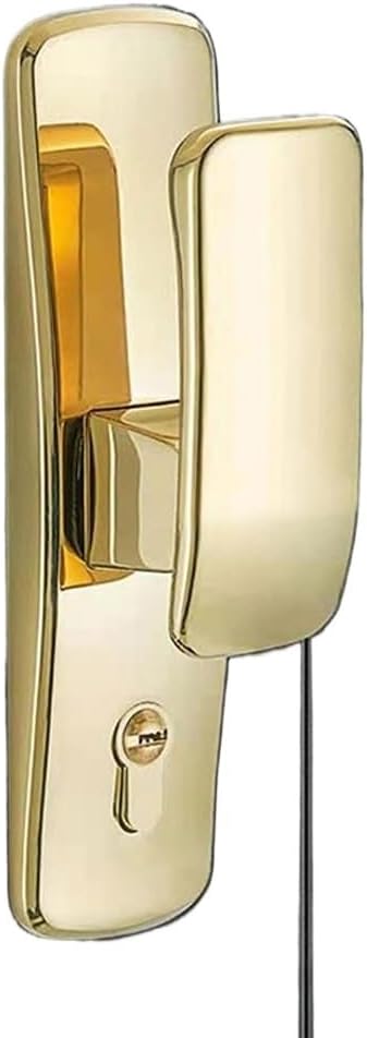 Door Lock Aluminum Indoor Space Split Solid Wood Handle SilentBedroom