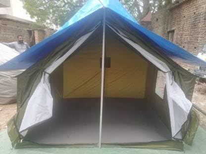 Image of 6 Persons Camping Tent Waterproof Spacious Outdoor Tent House for Camping Durable Tent House for Camping, Perfect for Your Next Adventure Green