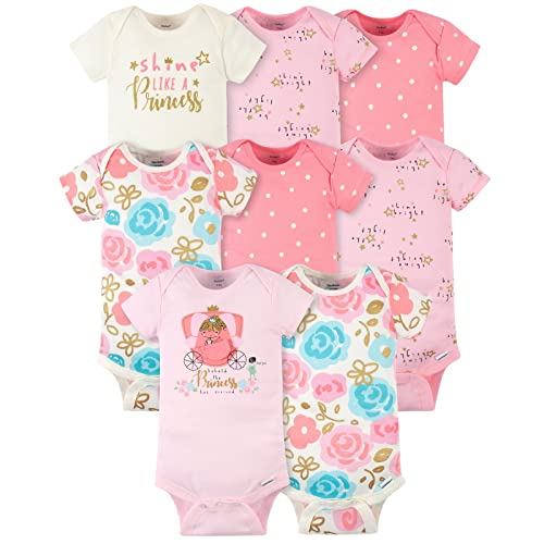 Image of Gerber unisex-baby 8-pack Short Sleeve Onesies Bodysuits