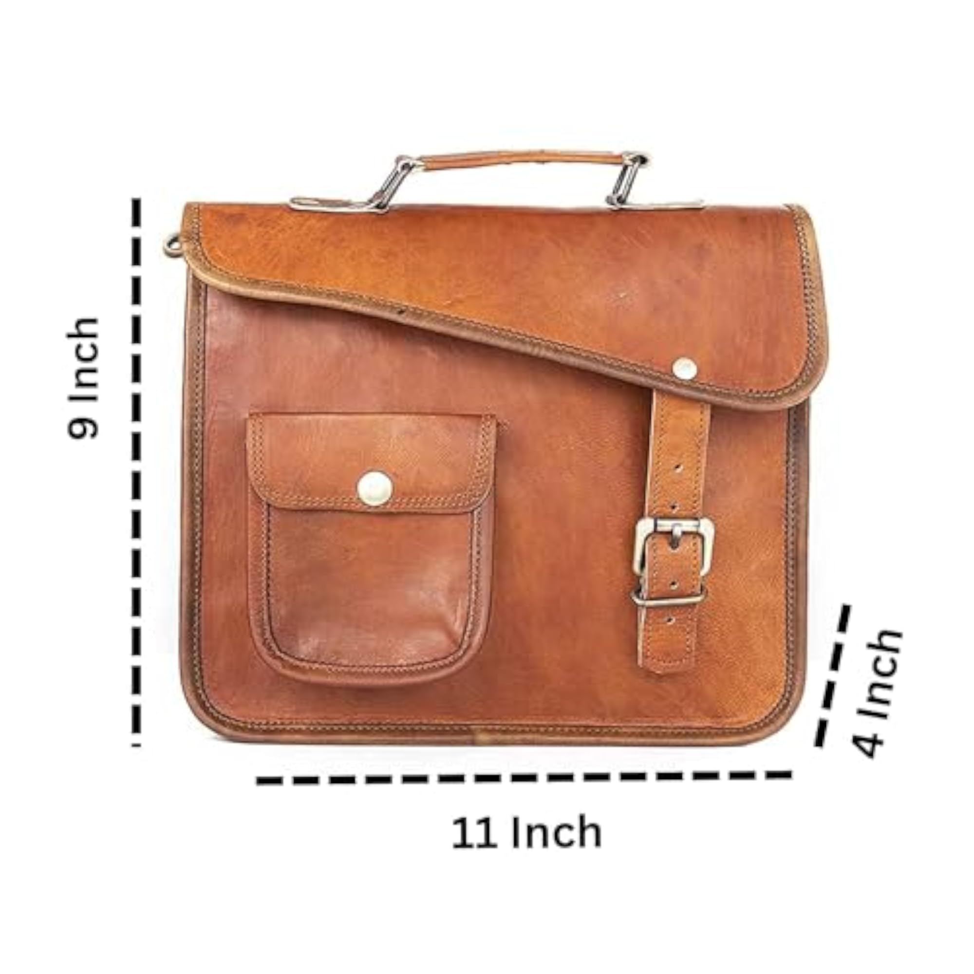 Men's Vintage Genuine Leather Shoulder Messenger Bag