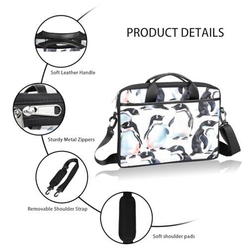 Bolsa para Laptop 15 Pulgadas con Estampado de Pingüinos miniatura 4