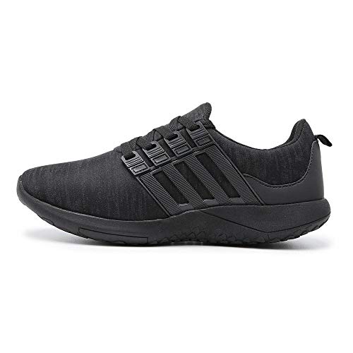 Tênis de Caminhada Leve Confortável Masculino e Feminino - Preto/preto - 36