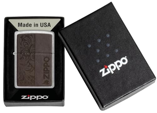 Encendedor de bolsillo Zippo diseño cromo miniatura 5