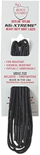 Kg's Boot Guard KG-XTREME Kevlar Heavy Duty Boot Laces, Black, 72 Inches