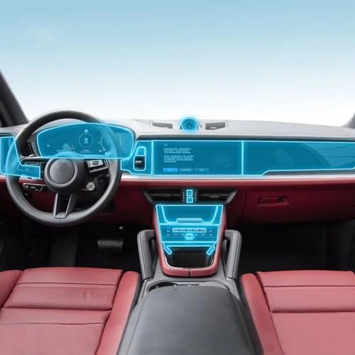 Film protecteur PPF anti-rayures pour console centrale Porsche Cayenne 2024