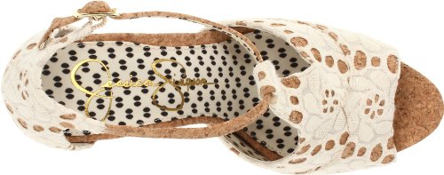 Image of Jessica Simpson Womens Dany 3 Floral Heeled Platform Sandals