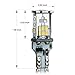 JDM ASTAR High Performance Super Bright Error Free 360-Degree Shine 921 912 GX-3020 Chipsets White LED Bulbs For Backup Reverse Lights (US Patent number US-D815762-S)