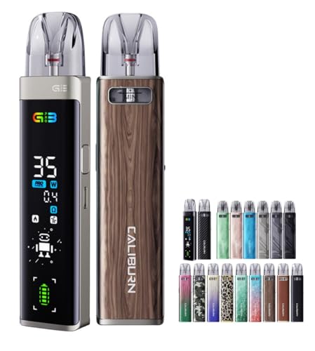 ij[J[j[EF Caliburn G3 Pro Pod X^[^[Lbg Jo[ W[X[ v |bh System Kit 1000mAh 3ml dq^oR Vape xCv (Brown Wood)