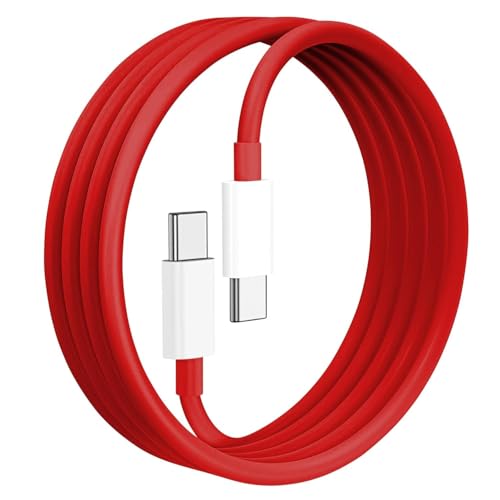 Image of Original 65W Type C To C 1 Meter Cable Compatible For OnePlus Nord 2 | Onpelus 9 Pro|OnePlus 9Rt | OnePlus 9 Pro|OnePlus 8T | OnePlus 8 Pro(Only Cable)