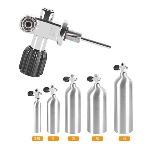 Válvulas de cilindro de buceo M18x1.5 con adaptador de alta presión 2