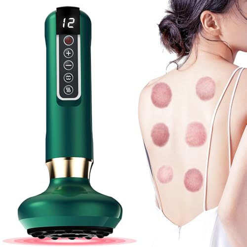 PLLYPE Juego de terapia de succión eléctrica inteligente, Masajeador de celulitis de mano eléctrico, Máquina para Contornear y Esculpir el Cuerpo, para Cuello, Espalda, Hombro