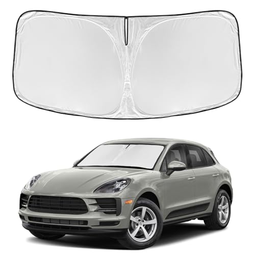 for Porsche Macan 2014-2024 2025 2026 Windshield Sun Shade - 4 Layers Car Sunshades for Front...
