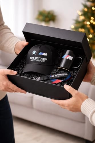 BMW M Motorrad Motorsport Geschenkset Geschenkbox Mütze Tasse Lanyard Basecap Black Limited Edition Geschenk-Set Herren