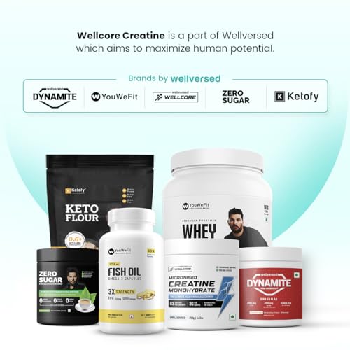 Wellcore Pure Micronised Creatine Monohydrate Powder (Unflavoured, 33 Servings) | Rapid Absorption | Enhanced Muscle Strength & Power - Image 6
