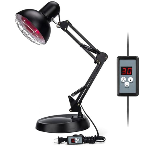 Serfory Infrared Light,150W Near Red Light Therapy Heat Lamp for Body Neck Muscle Joint Back Pain Blood Circulation Portable