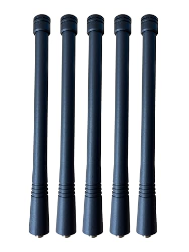 VHF Helical Antenna for Motorola HT750 HT1250 HT1550 EP450 GP300 GP340 GP380 GP328 GP338 EX500 EX600 GP88S CT250 PR400 P110 P1225 PRO3150 CP200D PTX600 NAD6502AR Two Way Radio (5 Pack)