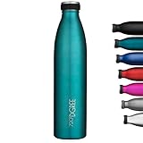 720°DGREE Edelstahl Trinkflasche “milkyBottle” - 750ml - BPA-Frei, Auslaufsicher, Kohlensäure geeignet - Thermosflasche für Sprudel, Sport, Uni, Schule, Fitness, Outdoor, Camping