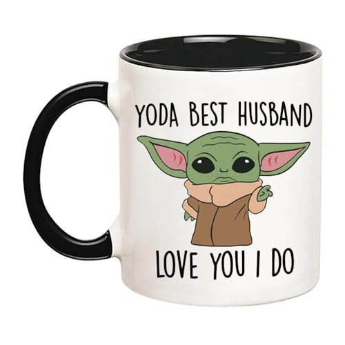 YOLANDEEUROKOK Yoda Best Husband Mug, Husband Gift, Best Husband Ever Mug, 11 Oz Novelty Coffee...