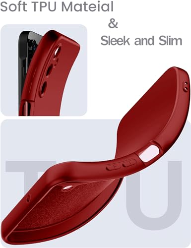 Coque Galaxy A71 5G silicone rouge protégeant des chutes et des rayures