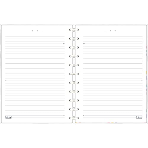 Caderno Universitário Tilidisco 1 Matéria Happy 80 Folhas Tilibra, Multicor