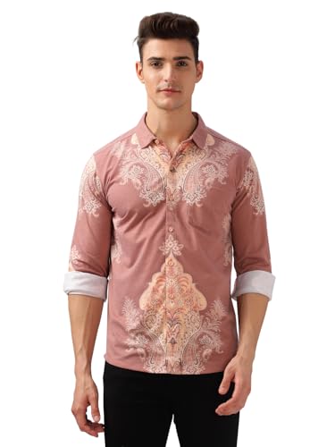 Image of BULLMER Trendy Regular Fit Striped Causal Full Sleeve Shirt for Men.