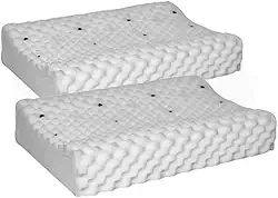 Travesseiro Cervical, Conjunto de Travesseiros MagnéTicos para CorreçãO Cervical, Conjunto de 2 PeçAs, Inclui Espuma Infravermelha Macia, FunçãO Antirronco(Kit 2 travesseiros)