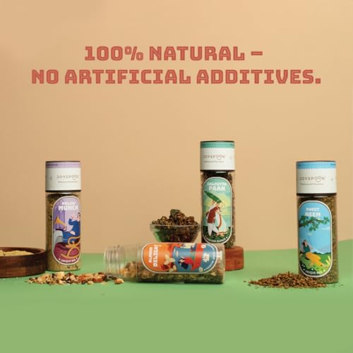 Image of JoySpoon Traditional Mouth Freshener Combo Mukhwas Almond Delight, Relief Munch, Calcutta Paan, and Sweet Neem (100g, Pack of 4)| Sugar-Free Digestive Mukhwas | Supari Free | After Meal Snacks