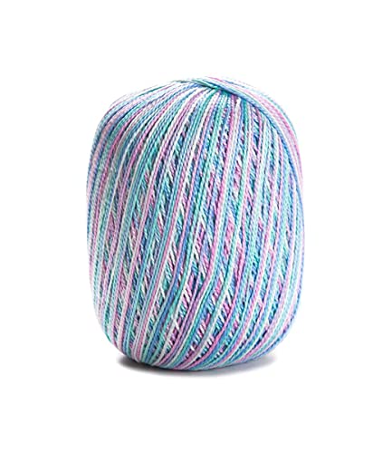 Image of CIRCULO Anne Yarn for Crocheting & Knitting, 100% Mercerized Brazilian Virgin Cotton, Soft Fingering Weight, 547 Yds, 5.19 Oz - Color 9490 Carousel
