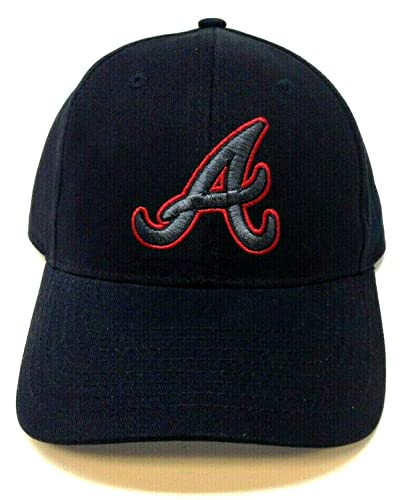 Gorra ajustable negra Fan Favorite MLB Atlanta Braves miniatura 2