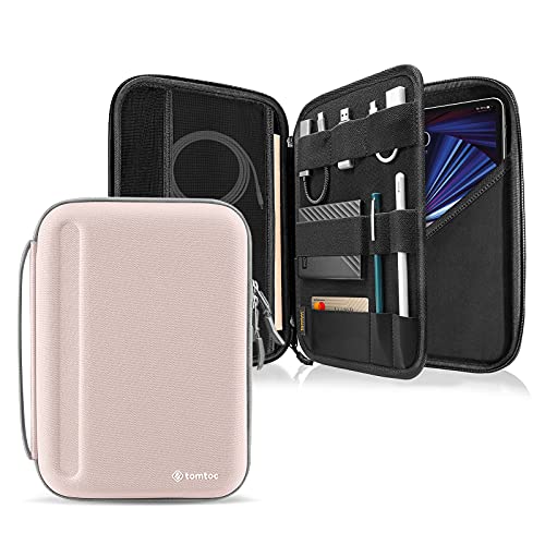 Tomtoc - Funda para iPad Air 5&iPad 10 2022, iPad Pro 11' M2&M1(4/3/2/1 Gen) 2022-18, 10.2' iPad 9/8/7, Surface Go, Galaxy Tab, Bolsa de Almacenamiento con Compartimento para Accesorios