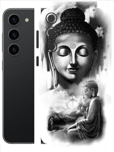 Image of AtOdds - Full Body Back Screen Guard Protector Film - Lamination Wrap Skin Sticker Compatible with Samsung Galaxy S23 (5G) | Scratchproof Matte Finish (Buddha)
