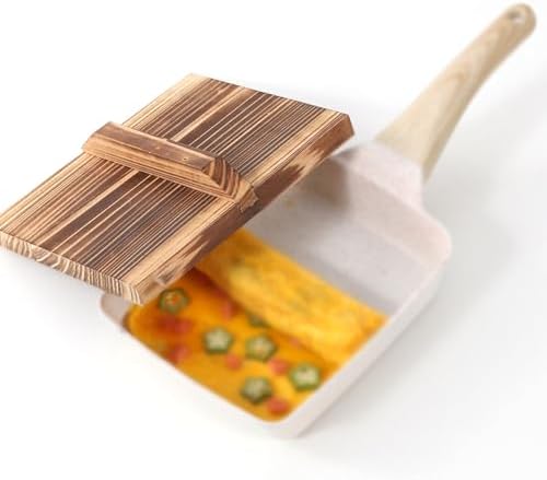 Home Kitchen Wooden Anti Spillover Lid, Efficient & Protective Gadget for Tamagoyaki Cooking, Square Pot Pan Cover for Camping, Egg, Steak (Only Lid),18x23cm Home Kitchen Wooden Anti Spillover Lid, Efficient & Protective Gadget for Tamagoyaki Cooking, Square Pot Pan Cover for Camping, Egg, Steak (Only Lid),18x23cm