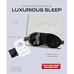SUNDAYSILKS™ Exclusive Mulberry Silk Sleep Mask | Soft Eye Covers, Blackout Sleeping Mask for Women & Men | Silk Eye Mask for Sleep, Travel, and Relaxation | Antifaz para Dormir [Midnight Black] - Image 4