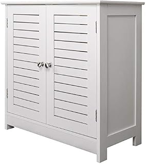 eSituro Under Sink Cabinet Basin Bathroom Unit Cupboard Vanity Unit Bathroom Cabinet with 2 doors White