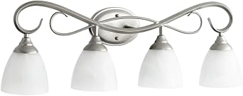 Quorum International Powell 4-LT Vanity - Classic Nickel - 5108-4-64