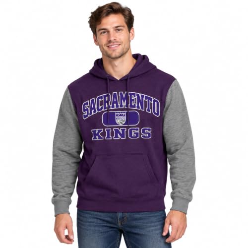 Blue 84 NBA unisex-adult Nba Officially Licensed Colorblock Hooded Sweatshirt Applique