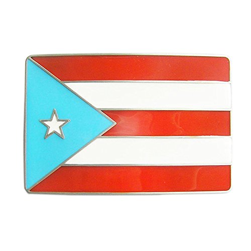 New Vintage Puerto Rico Flag Hebilla del cinturón Belt Buckle