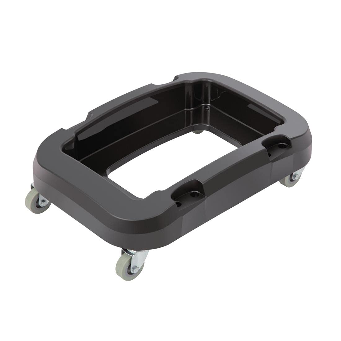 Jantex Socle pour conteneur 56 litres, noir, dimensions : 152 (H) x 333 (L) x 481 (P) mm, chariot poubelle, quatre roulettes incluses, conception en plastique robuste, compatible avec CK960, CL925