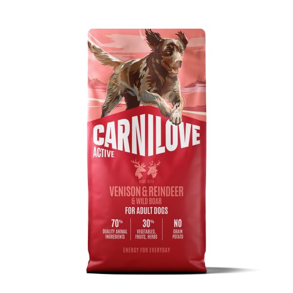 Carnilove Active Venison, Reindeer & Wild Boar Dog Food 1.5kg