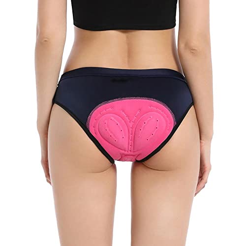 SUDUSUDO Roupa íntima feminina de ciclismo, shorts de ciclismo, cuecas de ciclismo com enchimento de