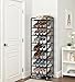STO STO 8-Tier Narrow Shoe Rack with Lockable Wheels, Double-Sided Vinyl Mesh Shelf Shoe Organizer for Up to 30 Pairs, Slim Space Saving Metal Rolling Shoe Storage for Entryway, Closet, Hallway