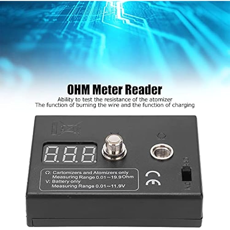 Digital Coil Tester Ohm Meter Reader Wire Coil DIY Tool for Coils Building Craft Hobby Use