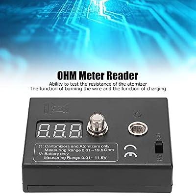 OHM Meter Coil Tester Convenient Wire DIY Tool for Atomizer 3V 0.01-20