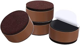 Ezprotekt 1.2" Lift Furniture Risers Carbon Steel Bed Risers, 2.36" Self-Adhesive Heavy Duty Furniture Raisers Adds 1.2" Height to Beds Sofas Cabinets Supports 20,000 lbs, Round Brown