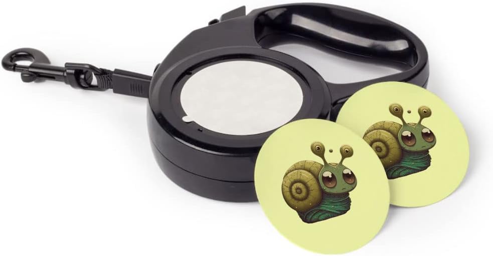 Cute Snail Retractable Pet Leash - Cartoon Print Leash - Kawaii Dog Leash - 197 inches