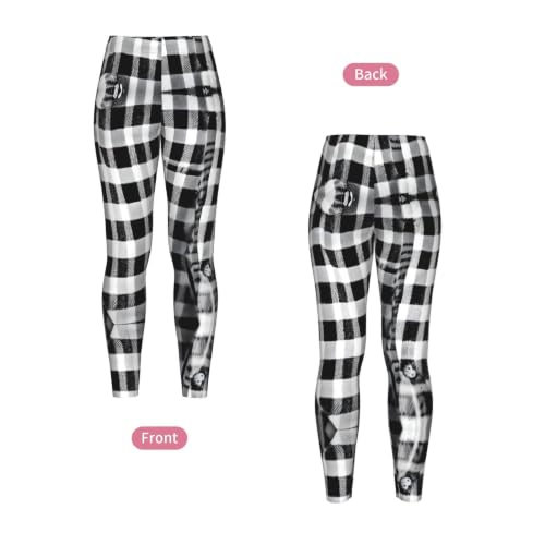 Leggings de compresión suave con estampado geométrico de alta densidad 4