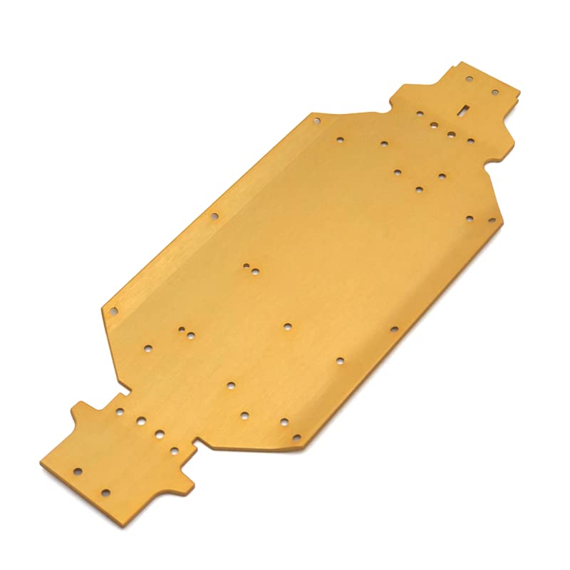 Plaque de base métallique WLtoys 1/14 châssis pour mise à niveau 144001 144010 144002 doré