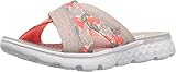 Skechers Performance Women's On The Go 400 Tropical Flip Flop, Natural/Coral Tropical, 9 M US