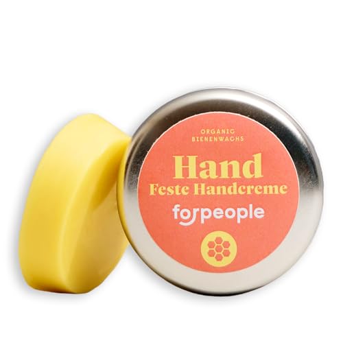 forpeople BIO Handcreme 30g · Feste Handcreme für sehr trockene Hände · Für Männer & Frauen · Bienenwachs Handcreme Bio Naturkosmetik · Beanspruchte & rissige Kletter, Handwerker & Arbeiterhände